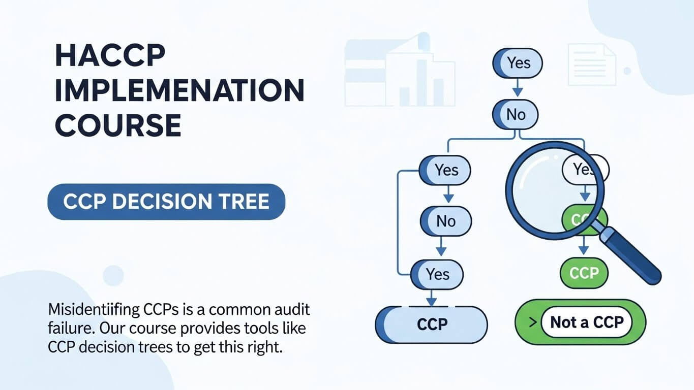 HACCP - Determintation of CCP using Decision Tree in HACCP Implementation Traiing.